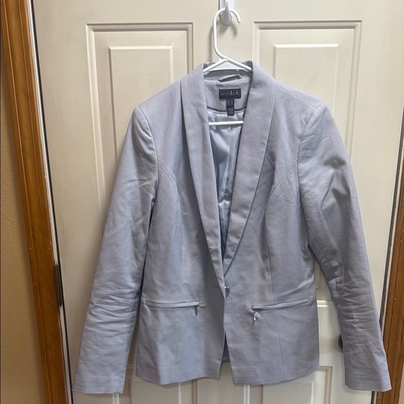 LTS Long Tall Sally Elegant Gray Blazer Jacket size 10 - Picture 1 of 8